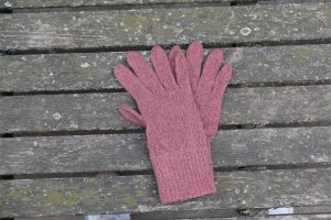 Handschuhe mit Fingerkuppen M beere