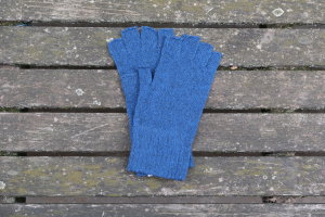 Handschuhe ohne Fingerkuppen M jeans